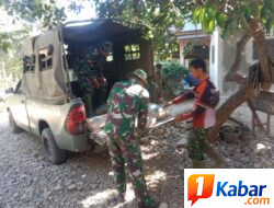 Satgas TMMD Ke-129 Pastikan Material Terus Mengalir, Pembangunan RTLH Berjalan Tanpa Hambatan