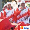 Lom Lom Suwondo Lepas Gerak Jalan Beregu Semarak HUT ke-81 Kemerdekaan RI