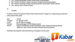 DPRK Subulussalam Panggil Sejumlah Pihak Bahas Penetapan Calon Kepala Kampong Bawan, Publik Soroti Dinamika Pilkades
