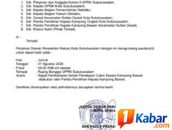 DPRK Subulussalam Panggil Sejumlah Pihak Bahas Penetapan Calon Kepala Kampong Bawan, Publik Soroti Dinamika Pilkades