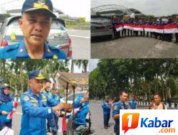 Kadis Damkarmat Deli Serdang Bagikan 50 Bendera Merah Putih di Depan Museum Deli Serdang Jelang HUT RI ke-81 Tahun 2026