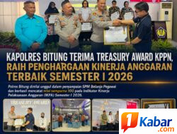 Kapolres Bitung Terima Treasury Award KPPN, Raih Penghargaan Kinerja Anggaran Terbaik Semester I 2026