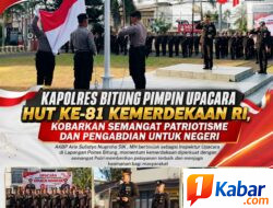 Kapolres Bitung Pimpin Upacara HUT ke-81 Kemerdekaan RI, Kobarkan Semangat Patriotisme dan Pengabdian untuk Negeri