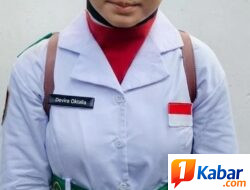 Wajah Sedih Ayah Meninggal Dunia, Devira Oktavia Tetap Laksanakan Tugas Paskibra Bandar Masilam