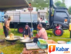 Brimob Polda Sumut Dirikan Dapur Lapangan, 500 Porsi Makanan Dibagikan untuk Warga Terdampak Puting Beliung