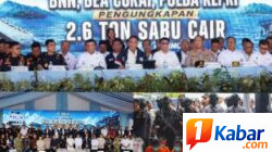 Operasi Tim Gabungan Gagalkan Penyelundupan 2,6 Ton Sabu Cair dari Kapal Tanzania di Perairan Karimun Kepulauan Riau