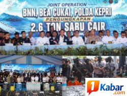 Operasi Tim Gabungan Gagalkan Penyelundupan 2,6 Ton Sabu Cair dari Kapal Tanzania di Perairan Karimun Kepulauan Riau