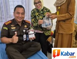 Peringati Harlah Kejaksaan ke-81, Kejari Sergai Gandeng IAD Gelar Donor Darah dan Santuni Ponpes Zakiyun Najah