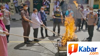 Polres Langsa Musnahkan 3,09 Kg Sabu dan 13,74 Kg Ganja, 38.461 Jiwa Diklaim Terselamatkan