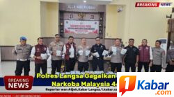 Polres Langsa Ungkap Peredaran Narkoba Malaysia 46,6 Kilo Gram. Jenis Sabu