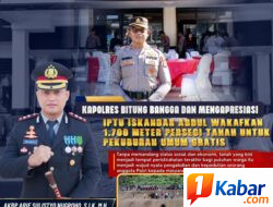 Kapolres Bitung Bangga, IPTU Iskandar Abdul Ikhlaskan 1.700 Meter Persegi Tanah untuk Pekuburan Umum Gratis
