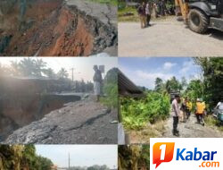 Tanggap Bencana Longsor di Desa Tiga Juhar, Polsek STM Hulu Bantu Aktifkan Jalur Alternatif bersama Masyarakat