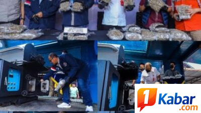 BNN Musnahkan Barang Bukti Narkotika Sekitar 14,6 Kg Ganja Hasil Pengungkapan yang Melibatkan WNA China di Bandara Internasional Soekarno-Hatta