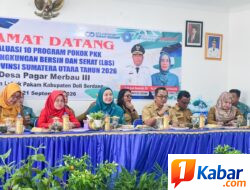 TP PKK Sumut Evaluasi Pelaksanaan Program Lingkungan Bersih dan Sehat di Desa Pagar Merbau III-Deli Serdang