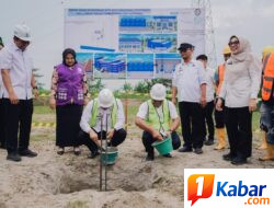 Bupati bersama Wakil Bupati Deli Serdang Letakkan Batu Pertama Pembangunan Water Treatment Plant di Beringin