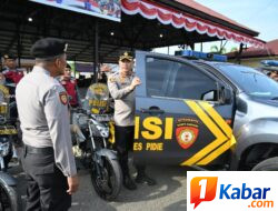 Kapolres Pidie Lakukan Pengecekan Atmasus dan Alsus Inventaris Satsamapta
