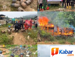 POLRES PIDIE BERSAMA TNI DAN PEMDA TERTIBKAN PETI DI GEUMPANG, 93 BESI TABUNG GELONDONGAN DAN SEJUMLAH MESIN DIAMANKAN