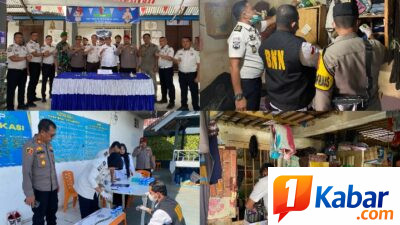 Perkuat Keamanan, Lapas Kelas IIB Kota Bakti Gelar Razia Gabungan dan Tes Urine Bersama APH