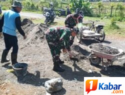 Babinsa Koramil 11/Bandar Baru Gelar Karya Bakti, Perkuat Kemanunggalan TNI dan Rakyat