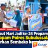 Sambut Hari Jadi ke-24 Propam Polri, Propam Polres Subulussalam Salurkan Sembako kepada Warga