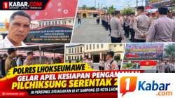 Polres Lhokseumawe Matangkan Pengamanan Pilchiksung Serentak, 80 Personel Disiagakan