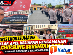 Polres Lhokseumawe Matangkan Pengamanan Pilchiksung Serentak, 80 Personel Disiagakan
