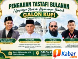 Satukan Silaturahmi dan Ibadah, Pengajian Tastafi Bulanan Galon Kupi Sigli Hadirkan Tgk.Habibi Nawawi