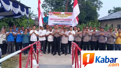 Kapolresta Deli Serdang Resmikan Jembatan Merah Putih, Perkuat Akses dan Mobilitas Warga Desa Pardamean dan Desa Wonosari-Tanjung Morawa