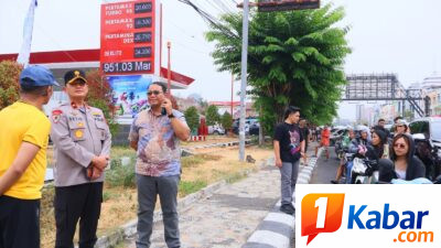 Wakapolda Sulut Pantau Pengamanan Antrean BBM di Sejumlah SPBU di Kota Manado