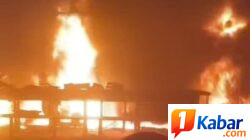 Dinas Damkarmat Deli Serdang Bergerak Cepat Padamkan Api Pabrik PT. Alco Citra Abadi di Marindal I-Patumbak, Kebakaran Diduga Berasal dari Minyak Sisa Ekstraksi Pencetakan Aluminium