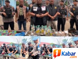 Tim Gabungan Gerebek Sarang Narkoba di Desa Mencirim-Deli Sedang, FI Bandar Sabu Berhasil Diringkus, Pistol dan Puluhan Bong Disita