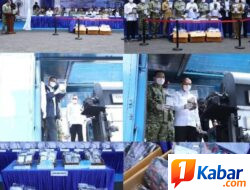 Modus Baru Peredaran Gelap Narkotika, TNI AL bersama BNN Musnahkan 4.364 Cartridge Cairan Vape Senilai Rp. 34,9 Miliar