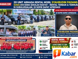 20 UNIT ARMADA RENTAL MOBIL SYAHBUDIN PADANG LAYANI PENGANTARAN SISWA SEKOLAH RAKYAT, 19 SOPIR DAPAT APRESIASI