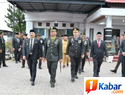 ‎Kapolres Pidie Hadiri Upacara HUT ke-81 TNI, Perkuat Sinergi TNI-Polri ‎