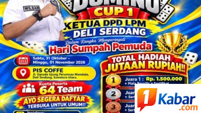 Gratis dan Terbuka untuk Umum !  DPD LPM Deli Serdang Gelar Tournament Domino Cup 1 Sambut Sumpah Pemuda, Hadiah Jutaan Rupiah