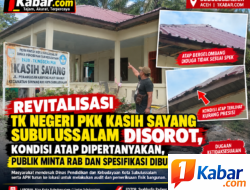 Revitalisasi TK Negeri PKK Kasih Sayang Subulussalam Disorot, Pekerjaan Atap Diduga Tak Sesuai Spek dan Sarat Korupsi